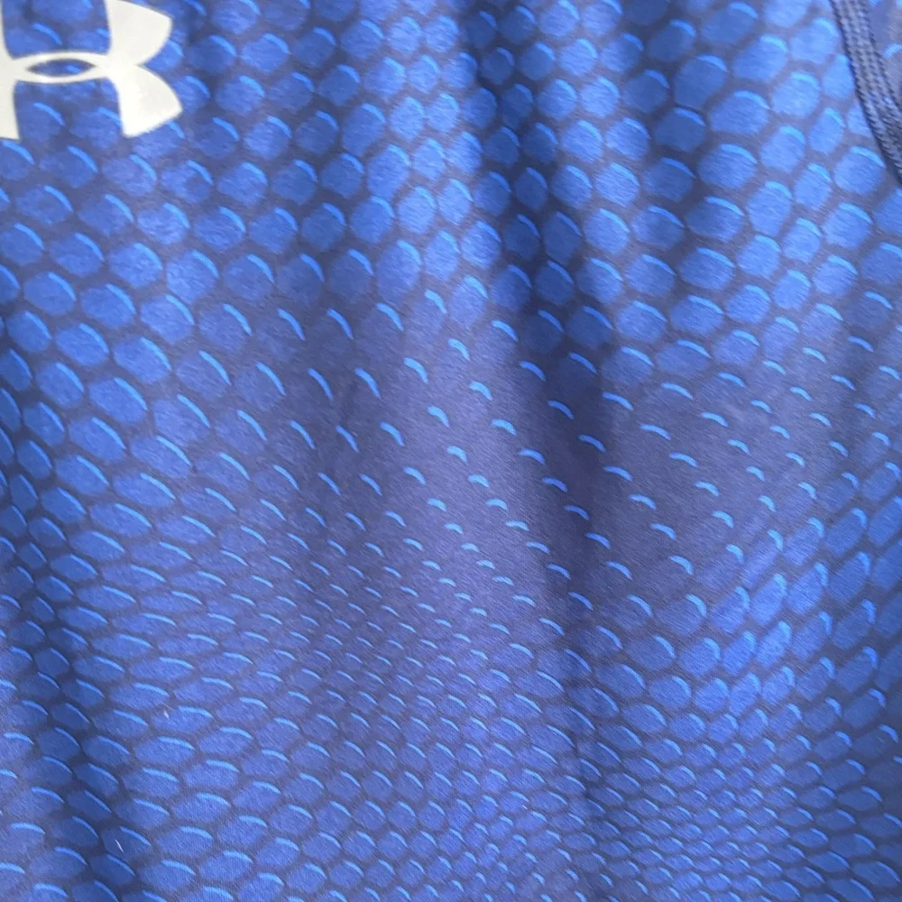 Under Armour Men's Long Sleeve Compression Shirt - Navy Blue - Picture 4 of 5